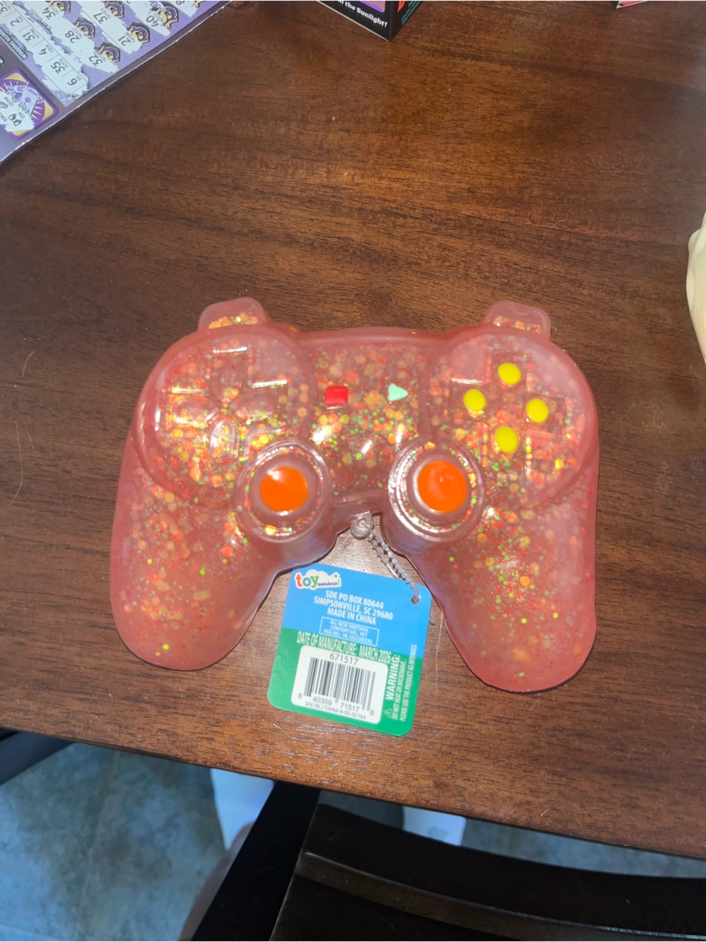 Red squishy jumbo game controller